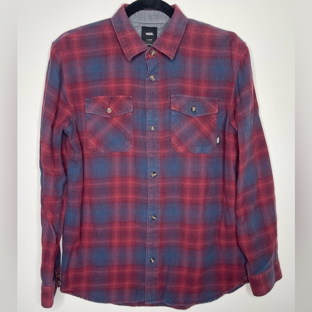 VANS Boys Monterey II Long Sleeve Flannel Shirt